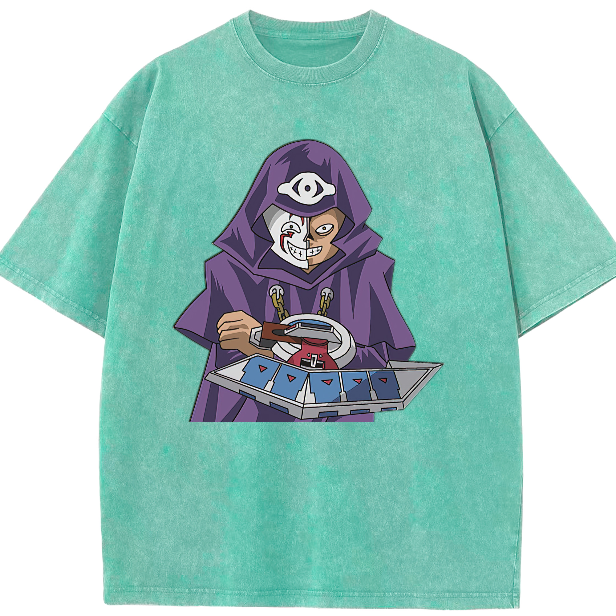 （画像用） 遊☆戯☆王 Yu-Gi-Oh! 綿100% ヴィンテージ風 半袖Tシャツ（フロントプリント）
